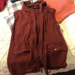 Glitzy Girlz Boutique Hooded Utility Vest